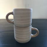 Paire de mugs grès Niderviler