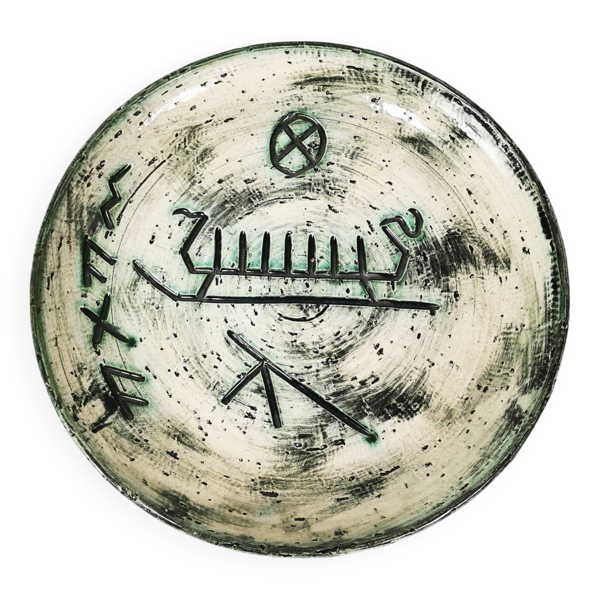 Ceramic wall plate, Arol, Norway, 1960s