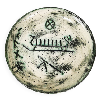Ceramic wall plate, Arol, Norway, 1960s