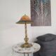 Glass paste lamp signed "Lumière de la Ville"