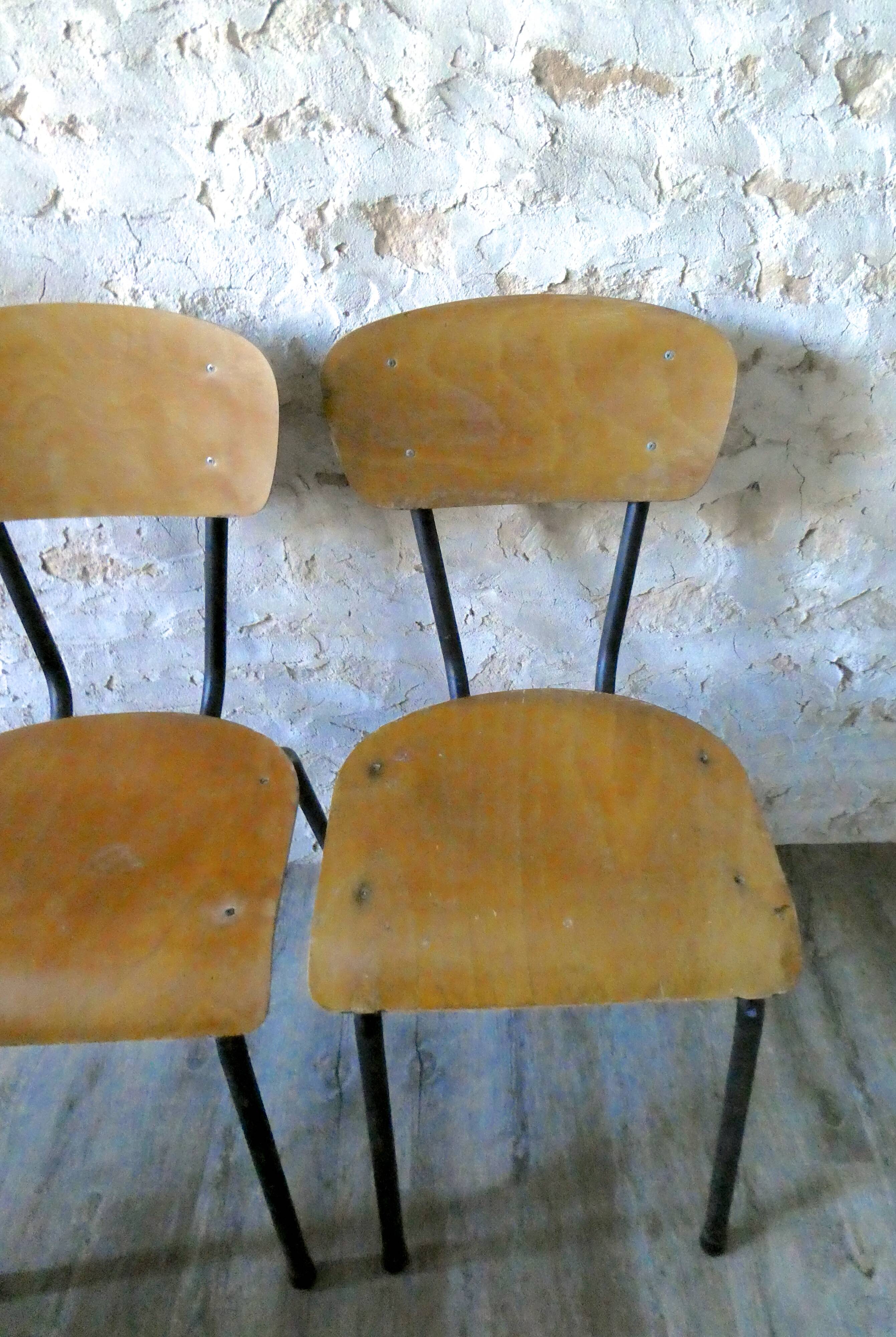 Pair of chairs 60s Ecolauto