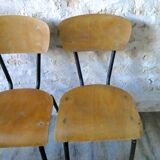 Pair of chairs 60s Ecolauto