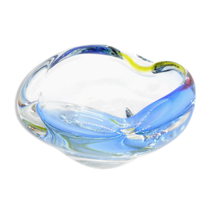 cendrier en verre, conçu par R. Beranek, Skrdlovice, Tchécoslovaquie, années 1960