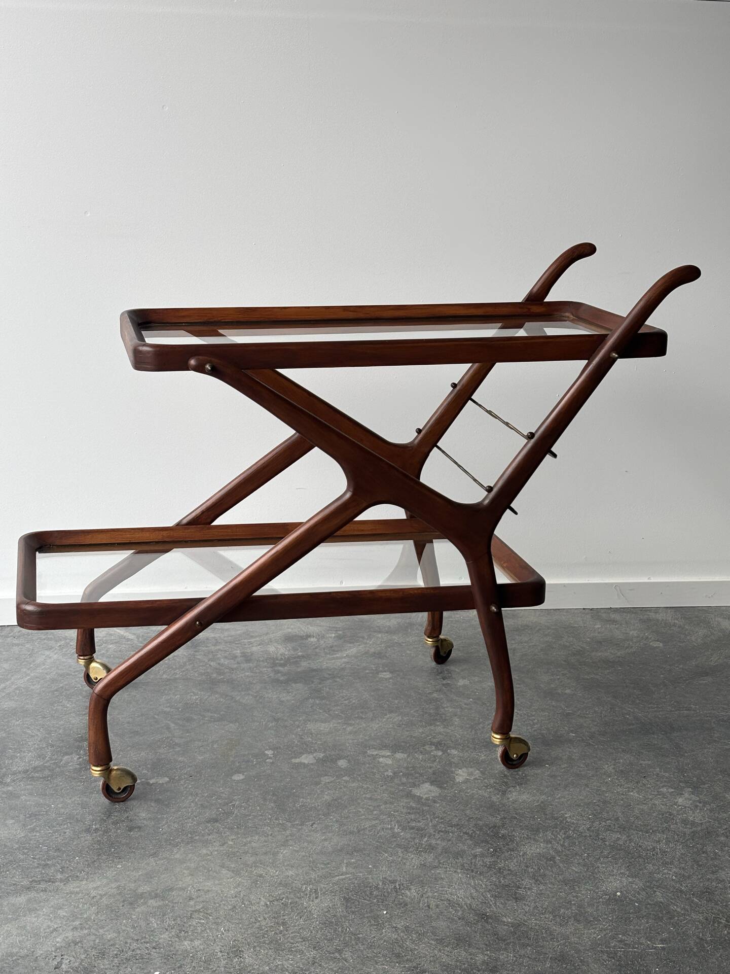 Italian bar cart Cesare Lacca, 1950