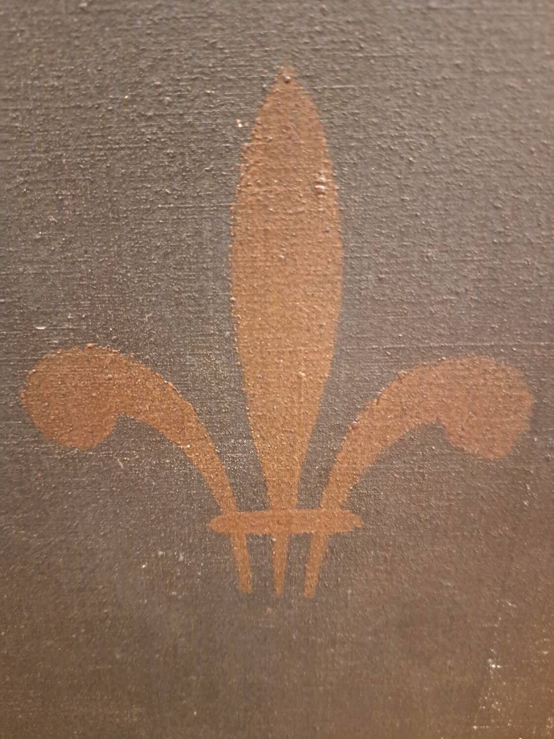 Louis XVI period screen, oil on canvas