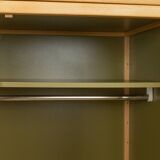 Système d'armoires Flötotto, années 1970, vert, hêtre, 4 pièces