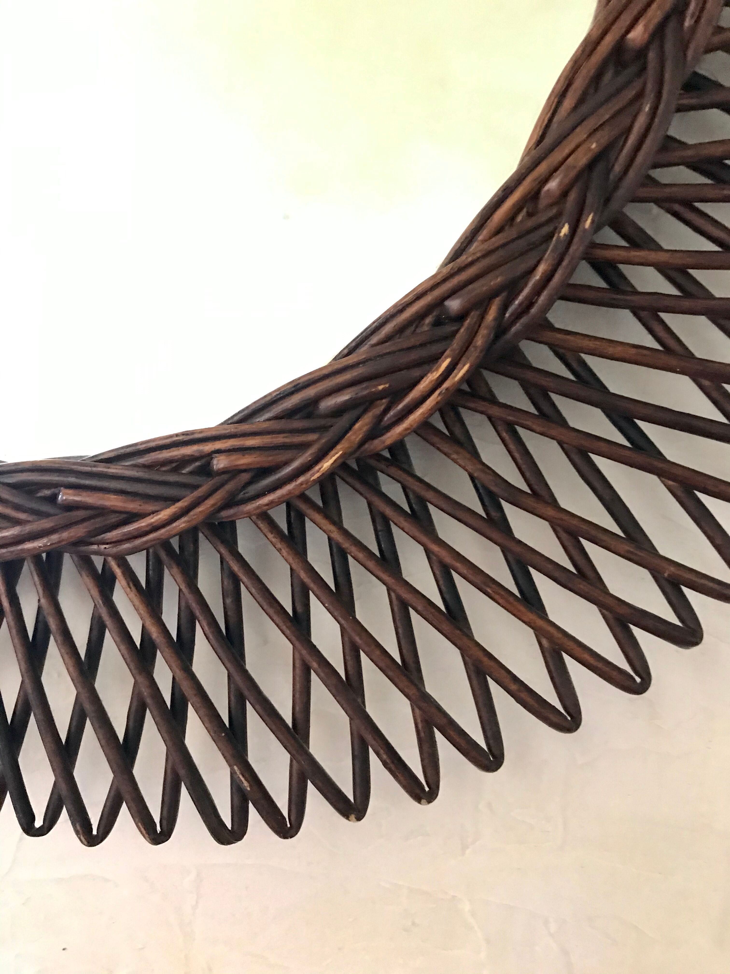 Mirror sun rattan 49cm