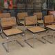 Set of 6 model b32 cesca marcel breuer chairs, italy 1970s