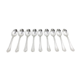 Cuillères à moka en argent massif