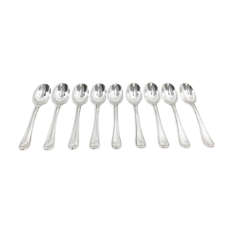Cuillères à moka en argent massif