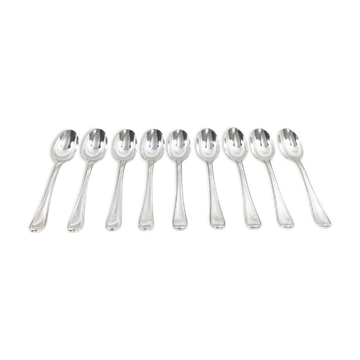 Cuillères à moka en argent massif