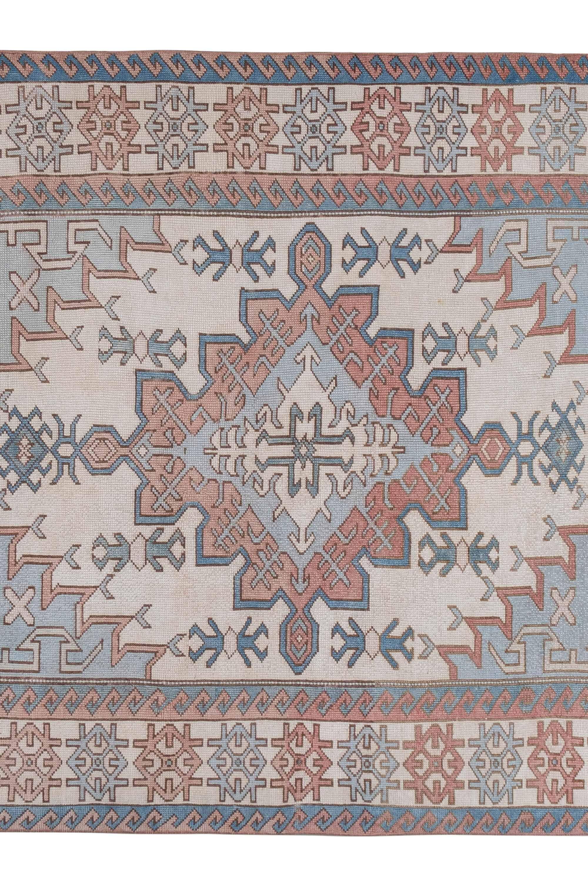 Oversize gray turkish oushak rug 173 x 227 cm