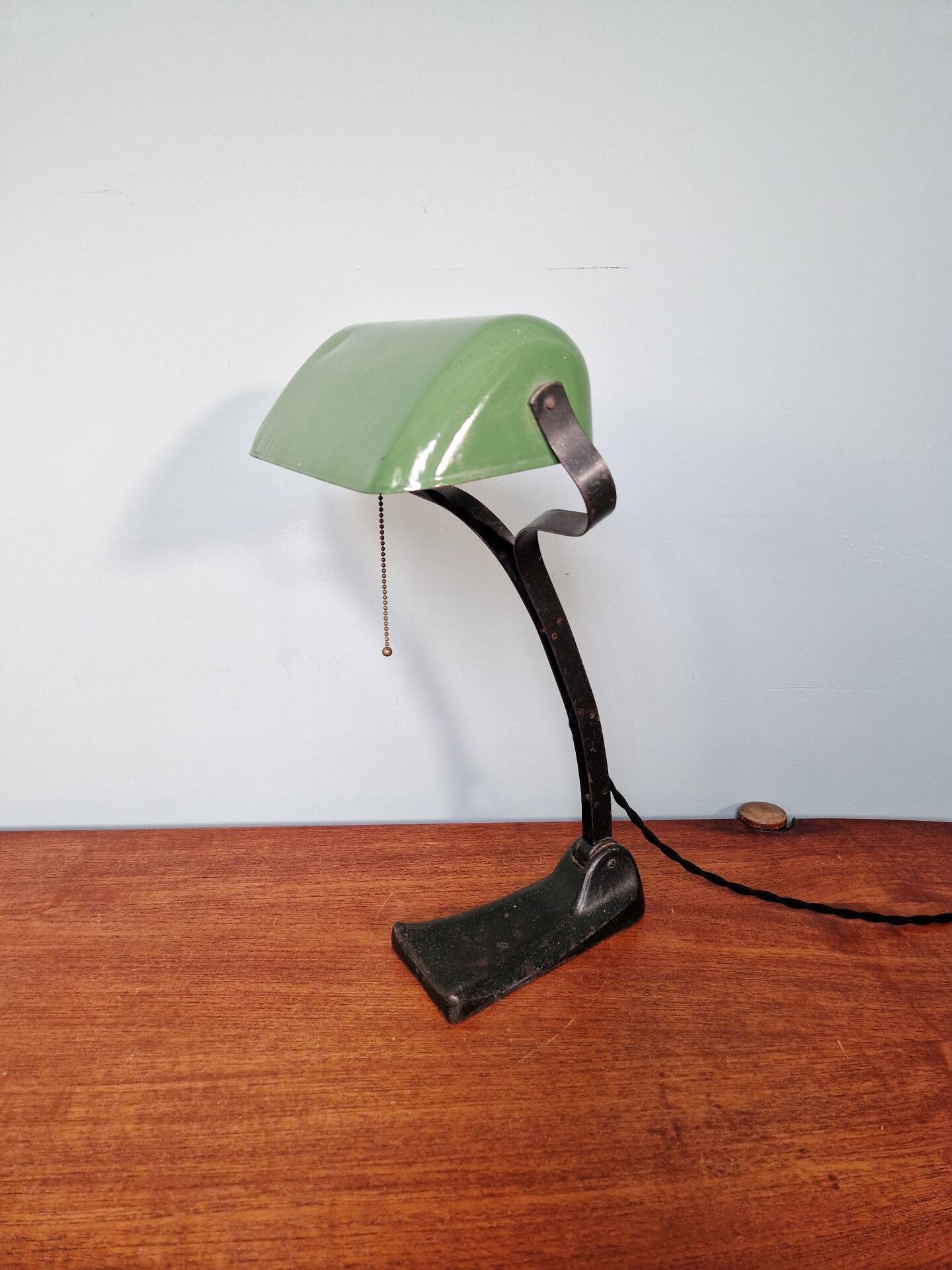 Bauhaus style banker’s lamp, Schaco (Germany), 1920-30