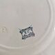 Set of 4 Vintage iron earth flat plates, old crockery