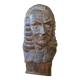 Buste de J.S Bach sculpté en bois - statuette vintage