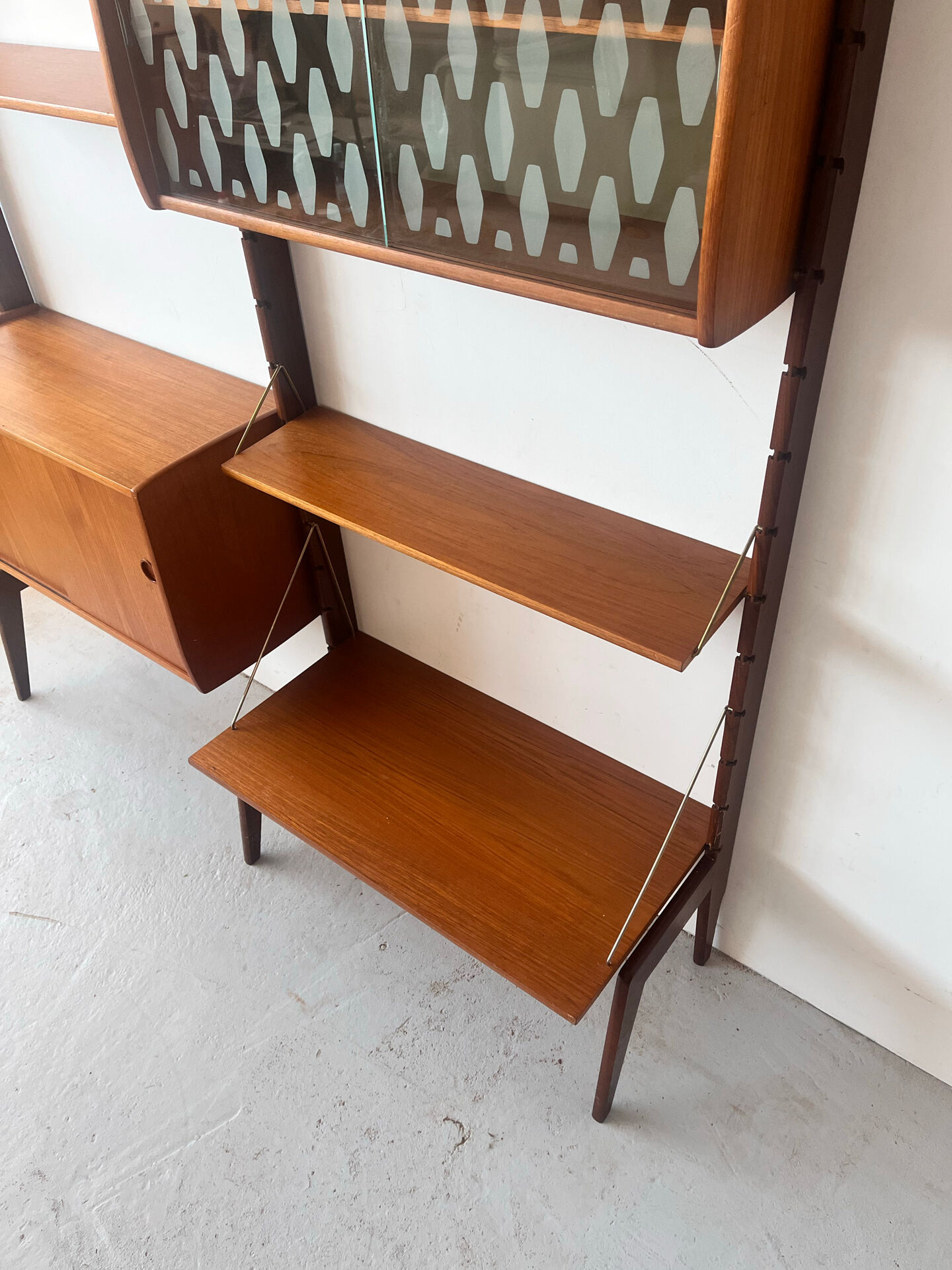 Teak Mid Century Modular Bookcase, 1960’s Norway