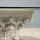Small antique table in glass and stoneware, Italy, 20th century.