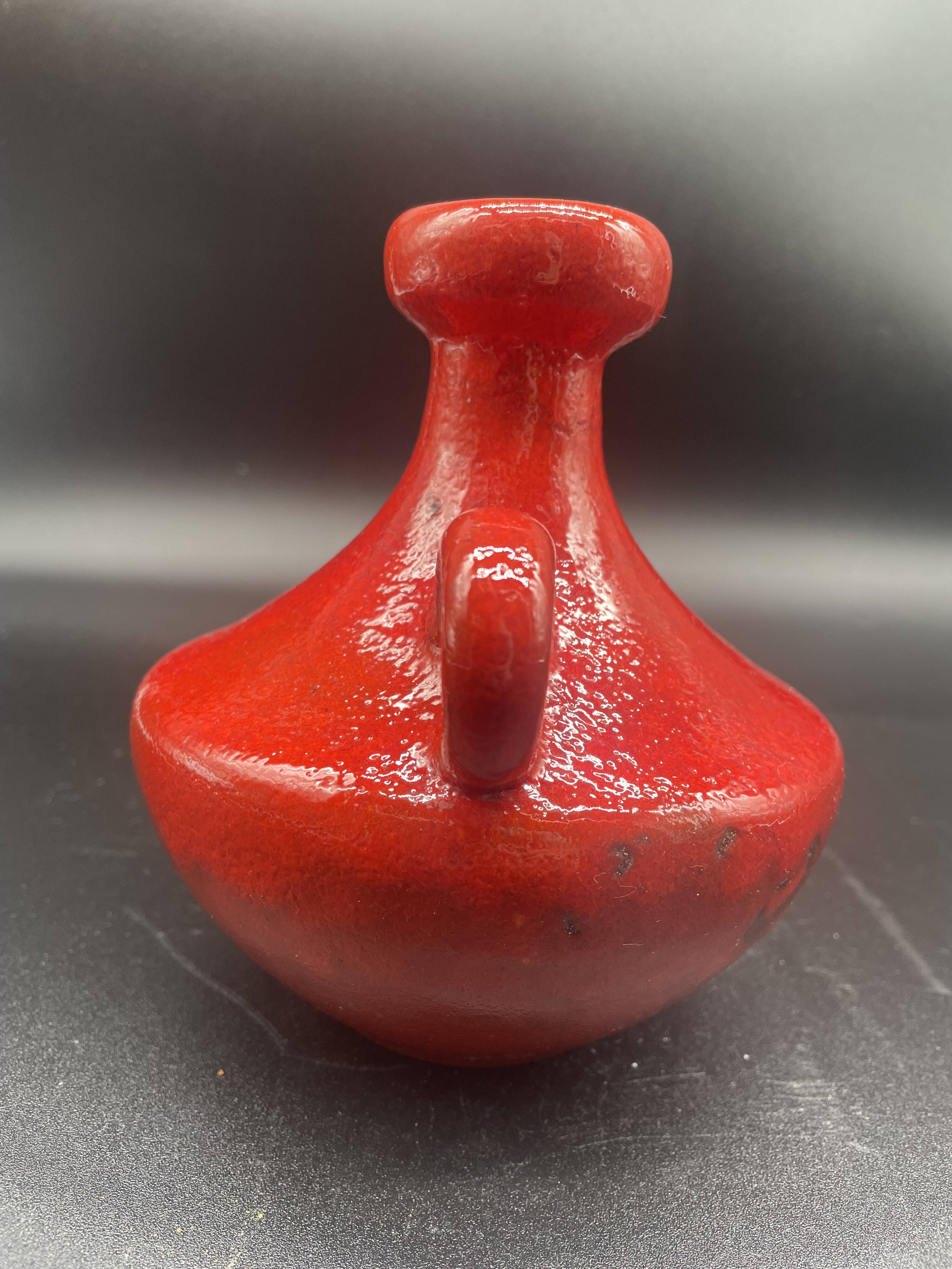 Vintage Hartwig Heyne vase, German ceramic, 1960s-70s, West Germany