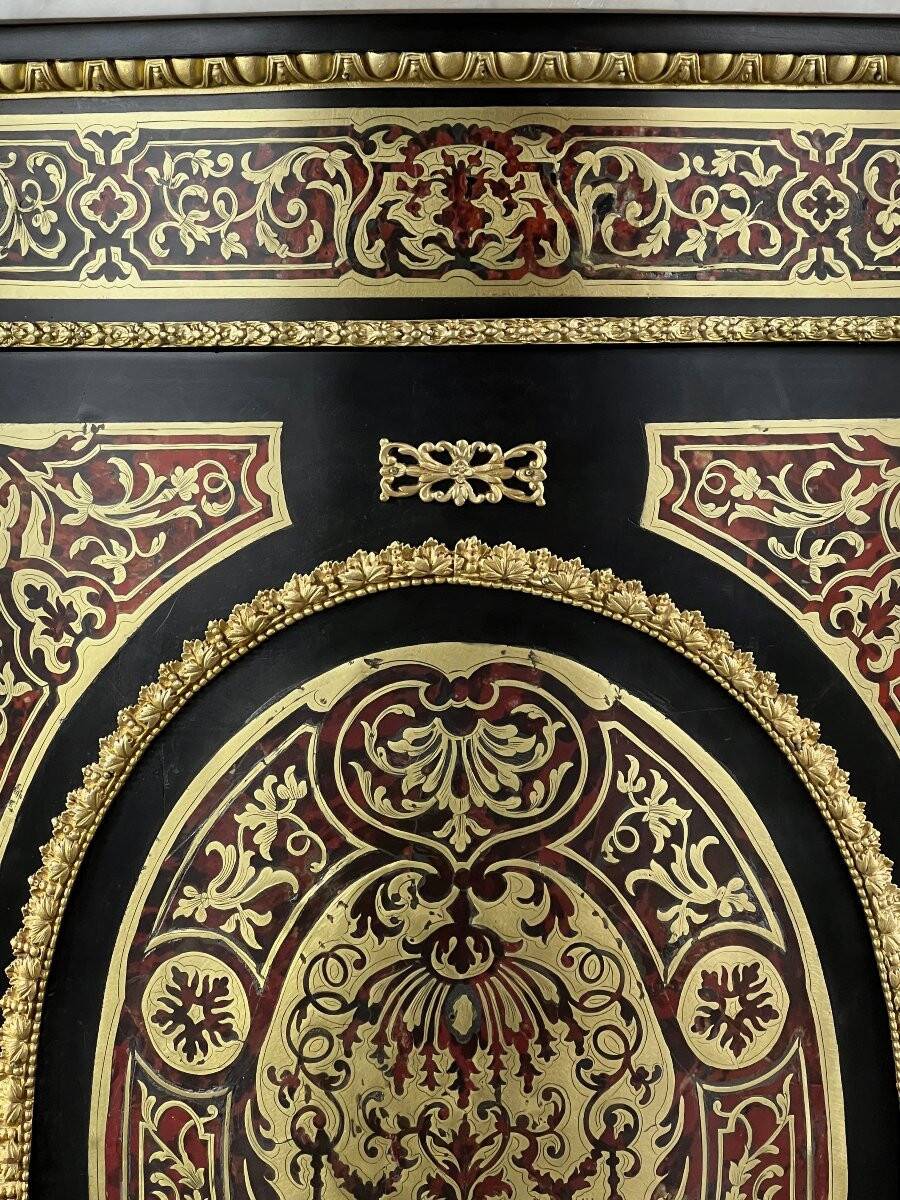 Pair of Boulle Marquetry Furniture Cabinets, Napoleon III Period