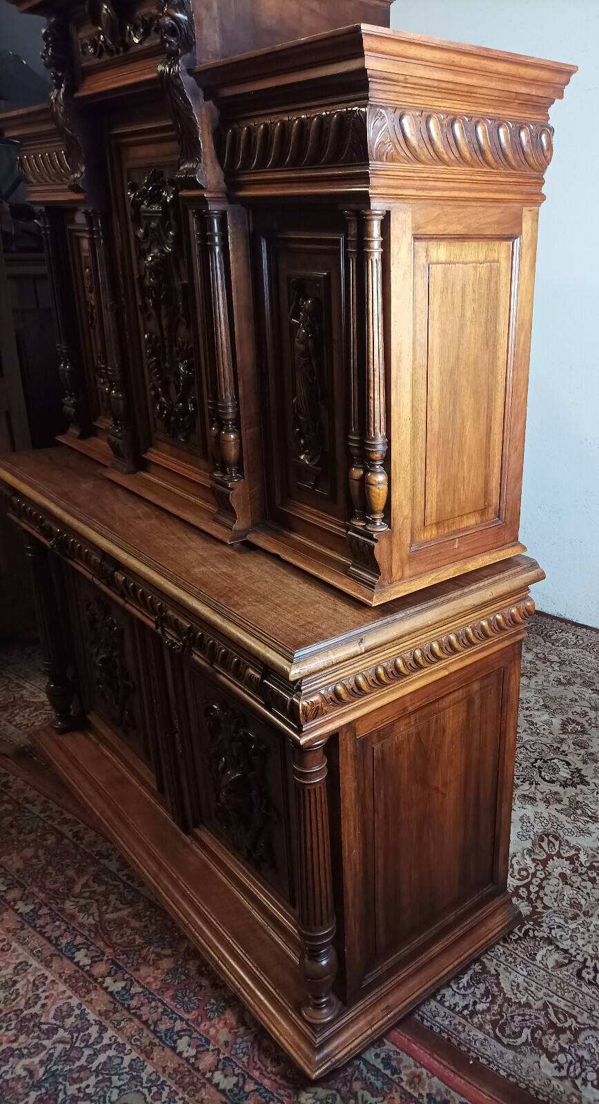 19th Century Walnut Renaissance Buffet