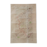 Carte entoilée d'Ostende 1911