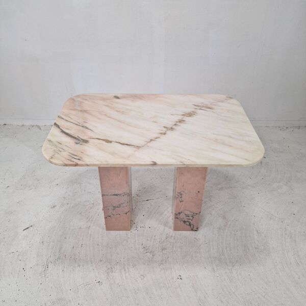 Table d'Appoint en Marbre, Italie, 1980s