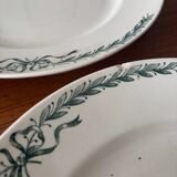 Set of 4 ironstone plates Longchamp model Belleville – Vais