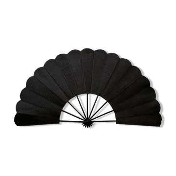 Eventail sombre tramé - 168 cm