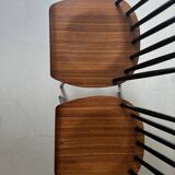 2 chaises scandinave en teck Fanett par Ilmari Tapiovaara, design 1950