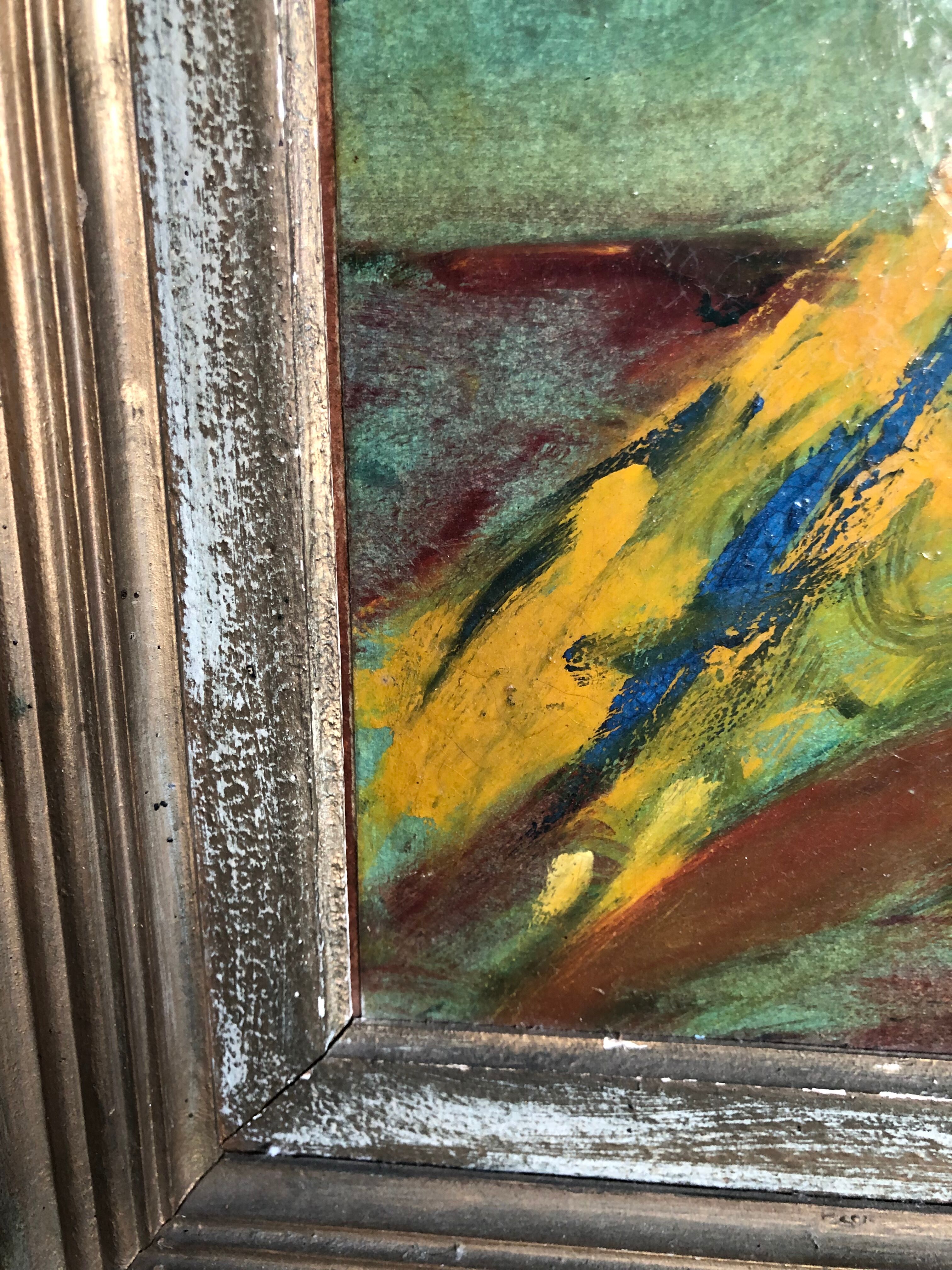 Spanish dancer oil on panel