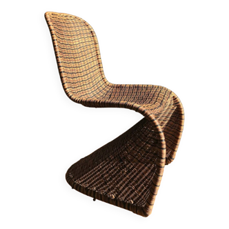 “Panton” wicker chair in 3 shades