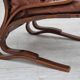 Années 1970, design scandinave, chaise longue, état d'origine, cuir, bois courbé.