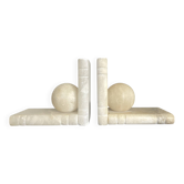 Pair of bookends, Alabaster, 1930s period