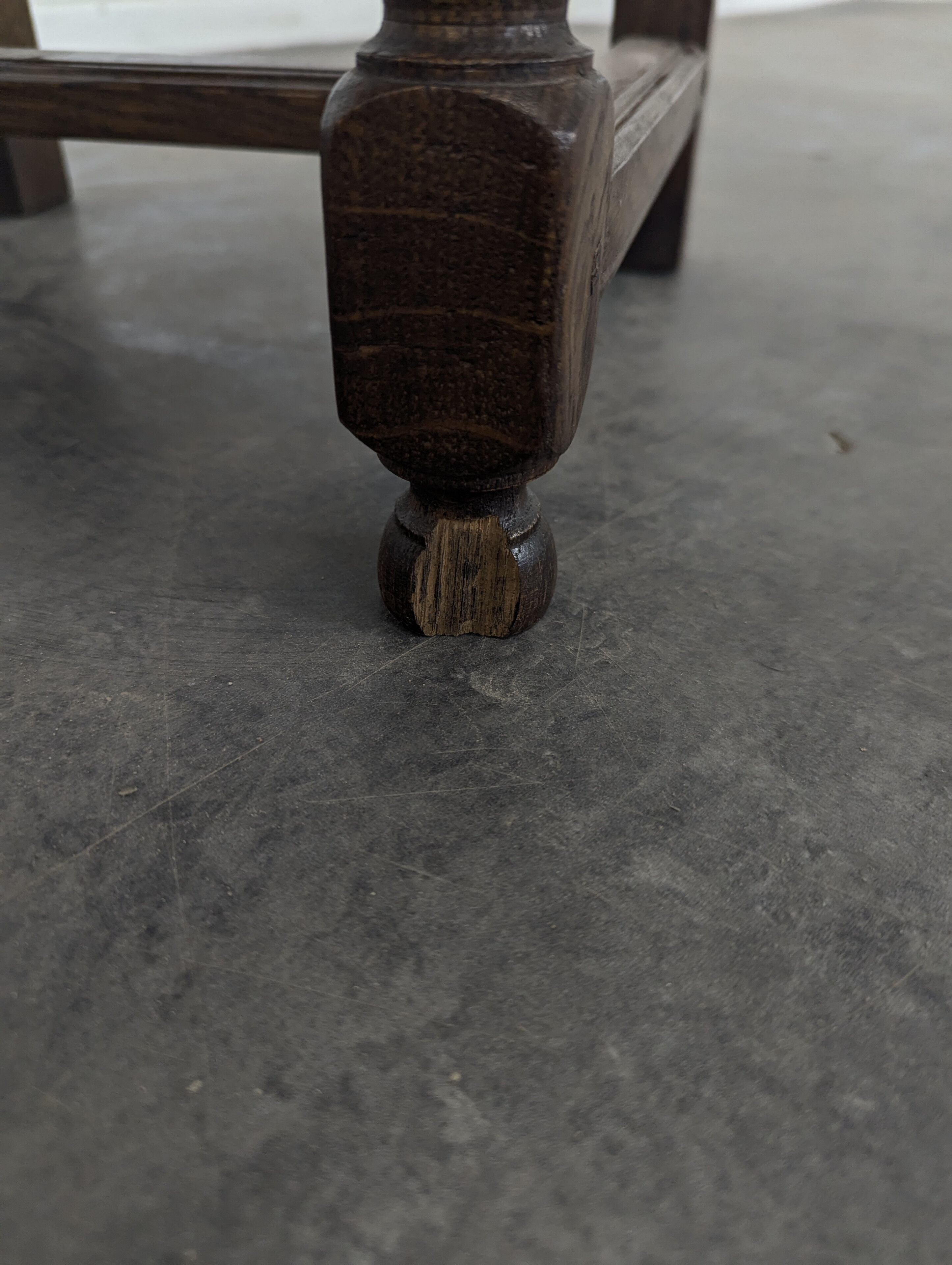 Pair of Lorraine oak chairs