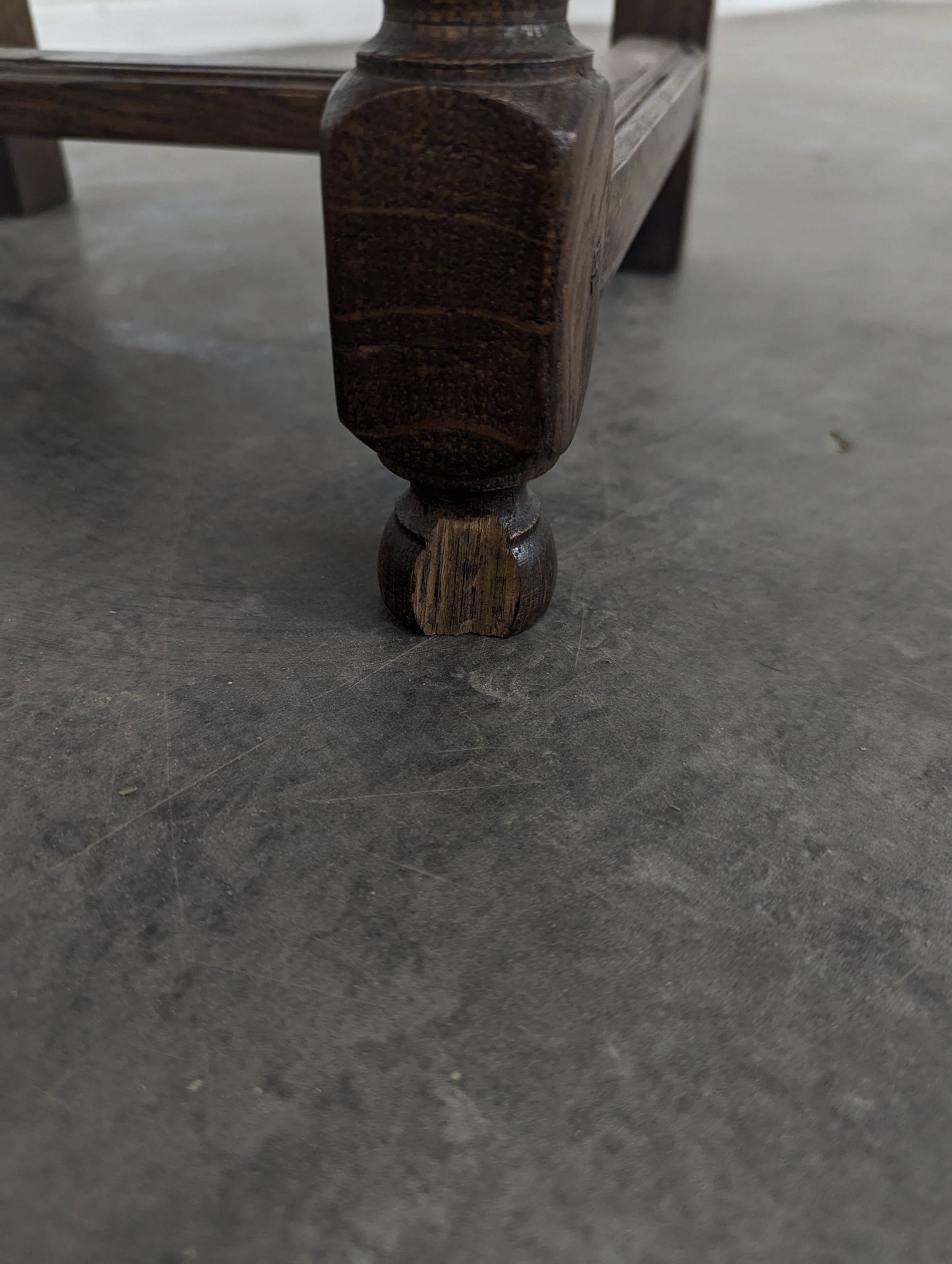 Pair of Lorraine oak chairs