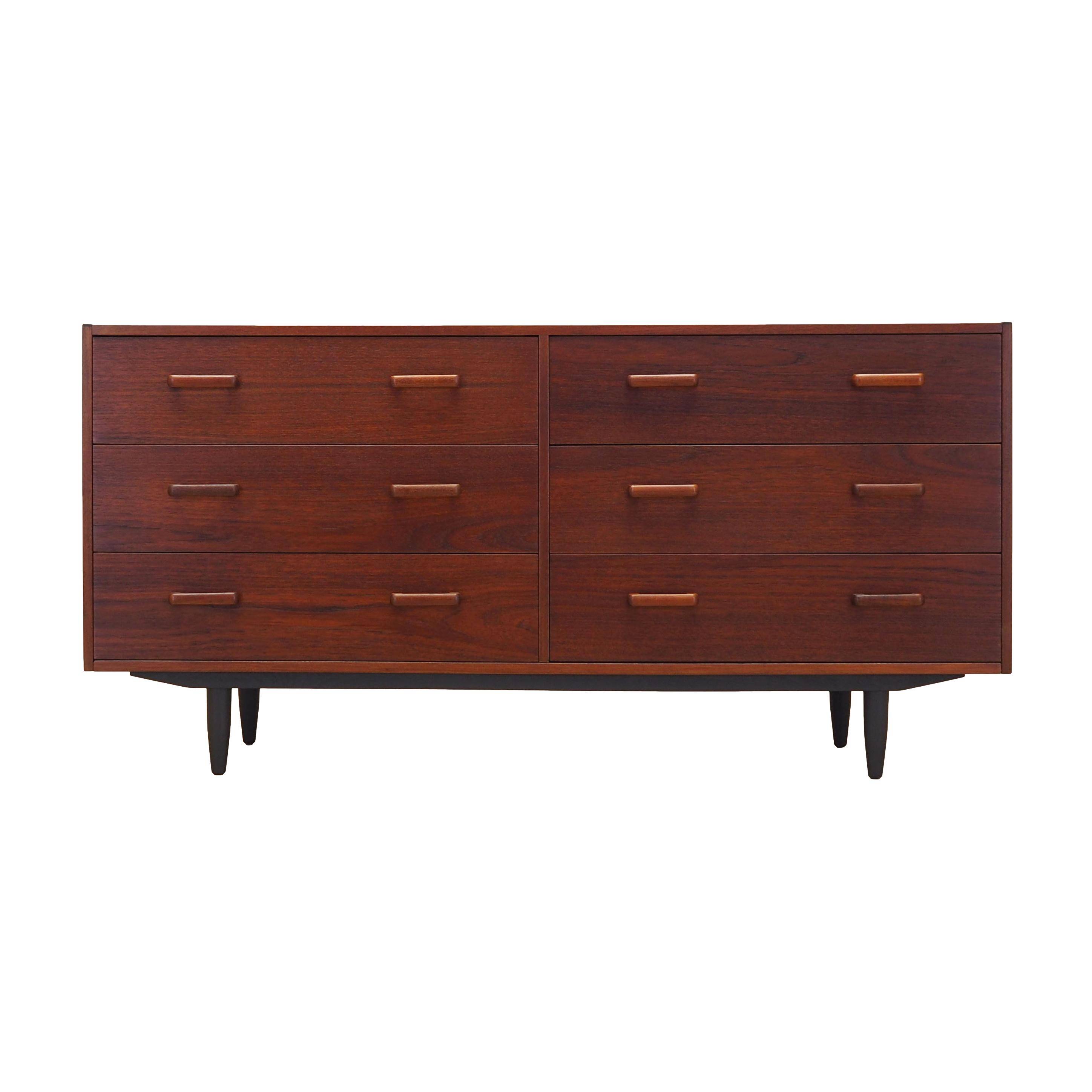 Danish teak chest of drawers, 1970s