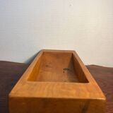 Centerpiece empty pocket basket solid elm