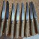Lot de 8 petits couteaux anciens manche en bois