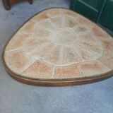 Coffee table signee Barrois faussile vintage