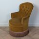 Velvet frog chair