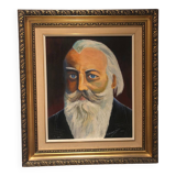 Large portrait canvas painting