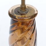 Murano glass lamp with gold glitter