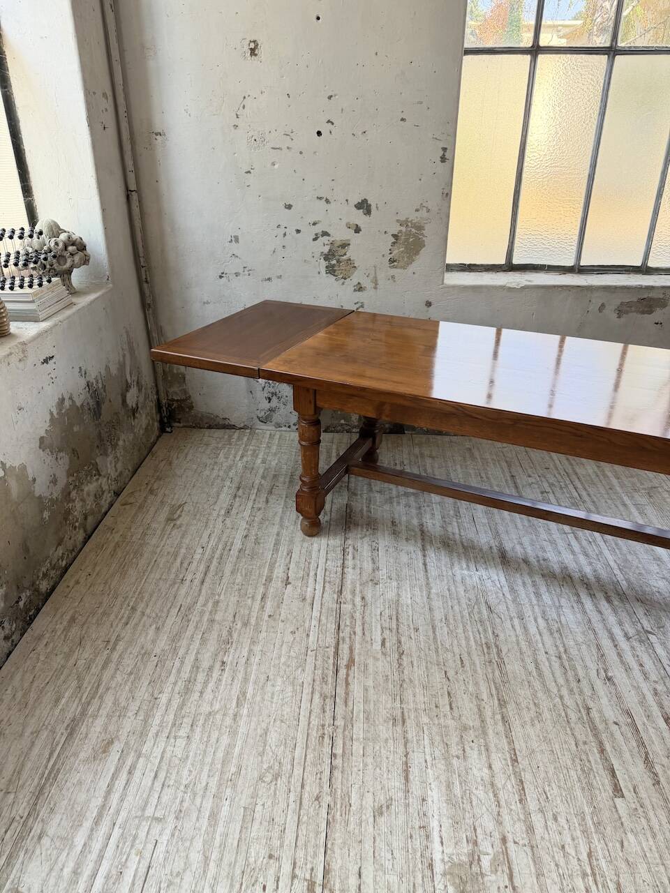 Table repas style drapière noyer 2m5/3m5 1900