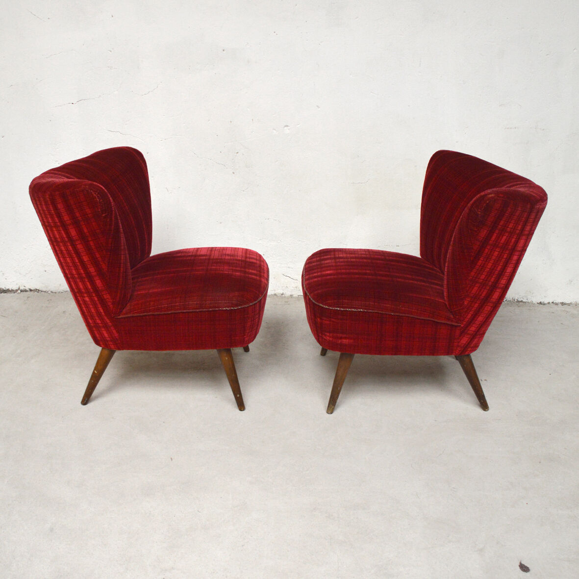 Paire de fauteuils cocktail 1960