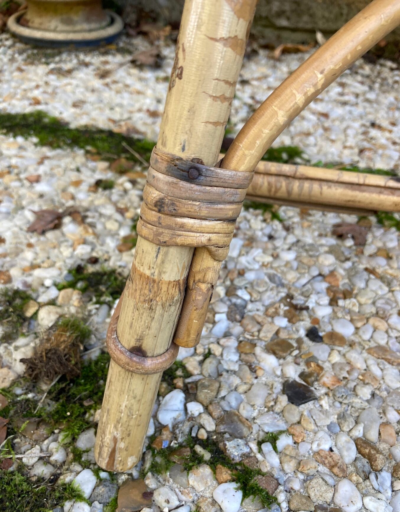 Rattan armchair for vintage children