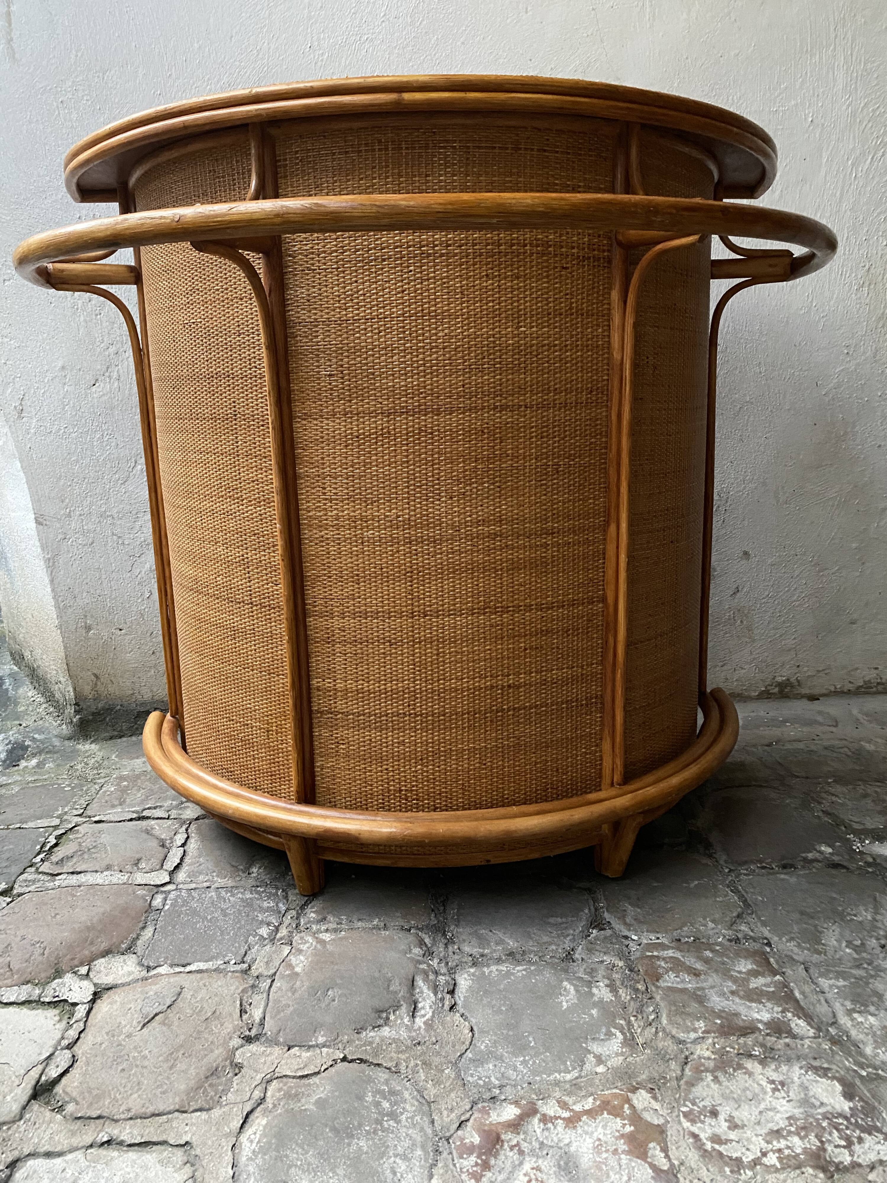 Bamboo and rattan bar furniture