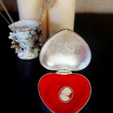 Silver metal jewelry box