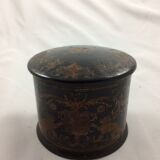 Napoleon III boiled cardboard round box
