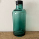 Petit flacon vintage bleu dark turquoise
