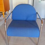 Chrome metal armchair 70s